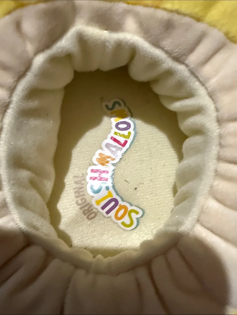Squishmallows Yellow Pineapple Plush Slip-On Kids Shoes